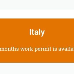 1 year Italy work permit